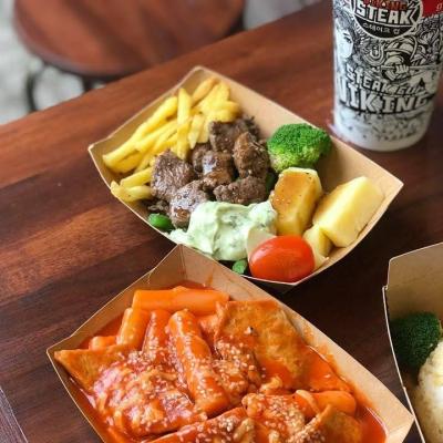 KHAY GIẤY KRAFT DÁNG THUYỀN